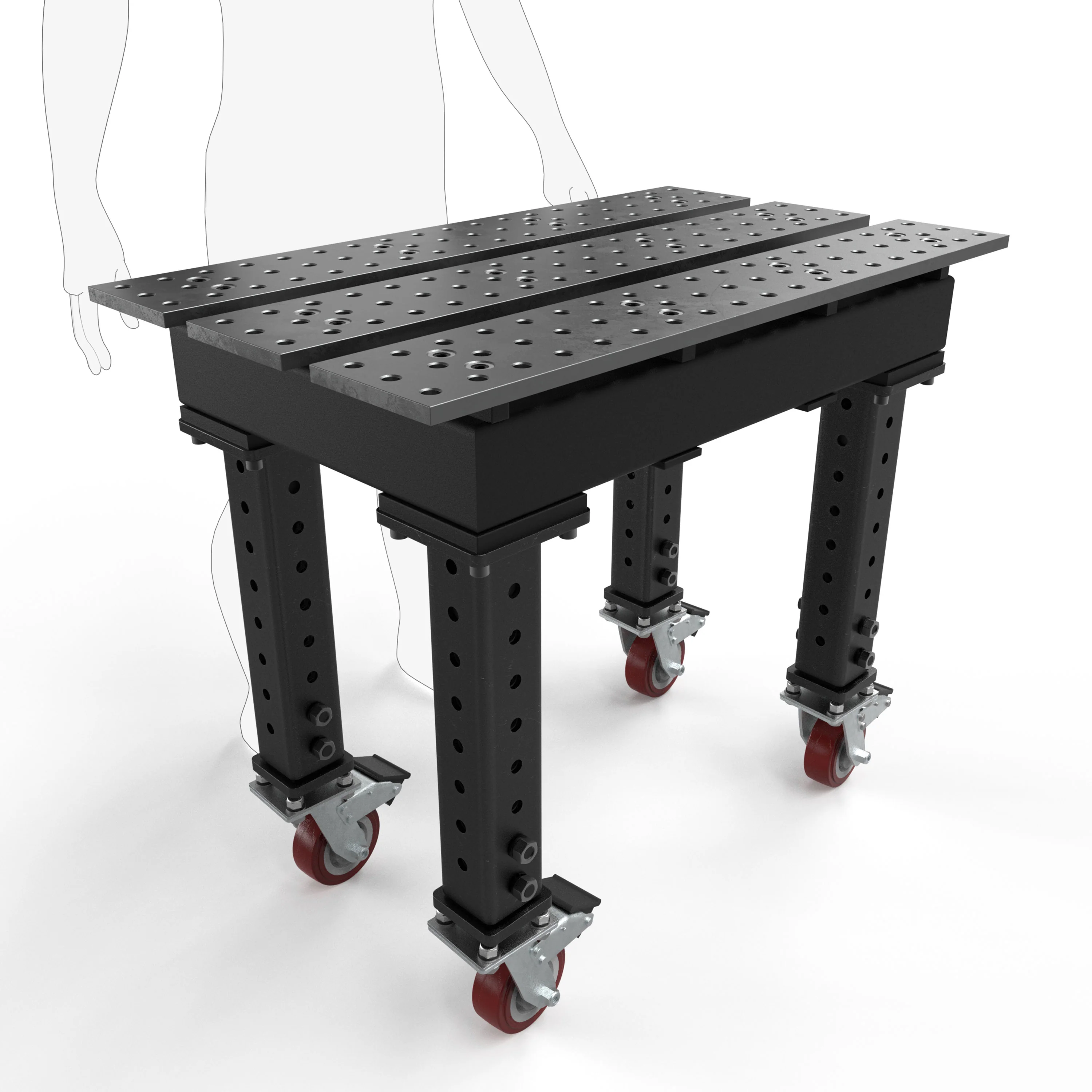 Slotted 2' × 3' (22" x 38") Tables, 5/8" System - Image 10