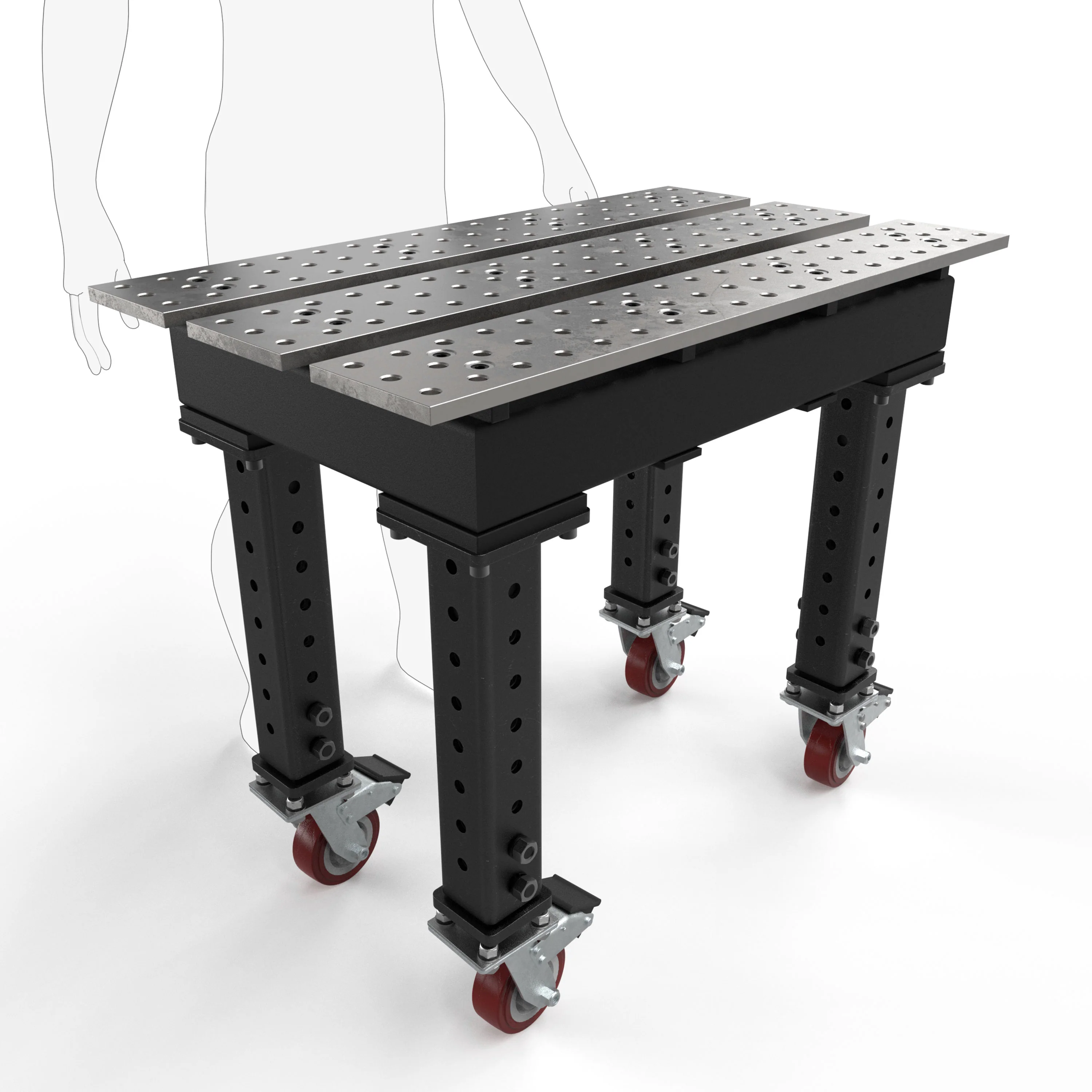 Slotted 2' × 3' (22" x 38") Tables, 5/8" System - Image 11