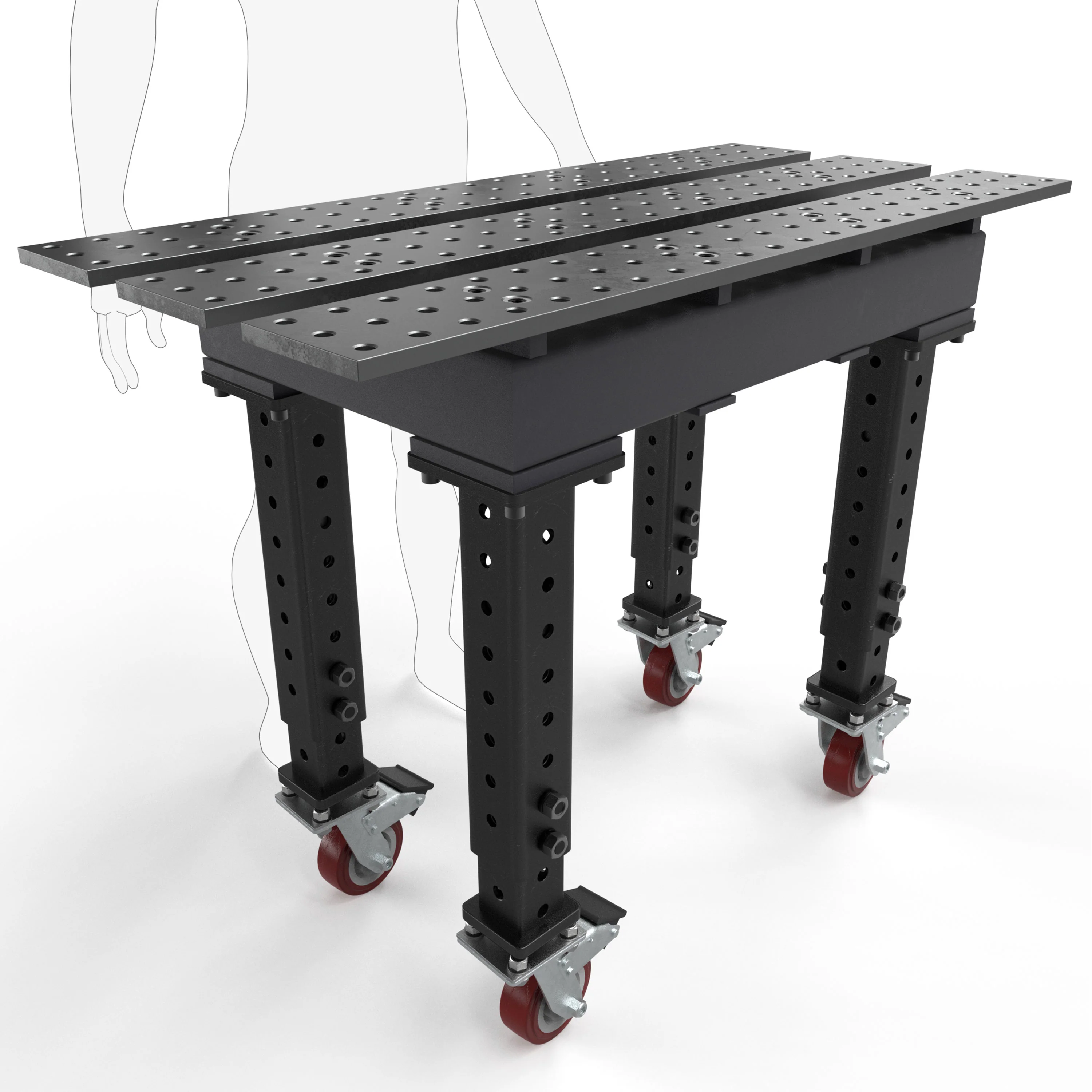Slotted 2' × 4' (22" x 46") Tables, 5/8" System - Image 10