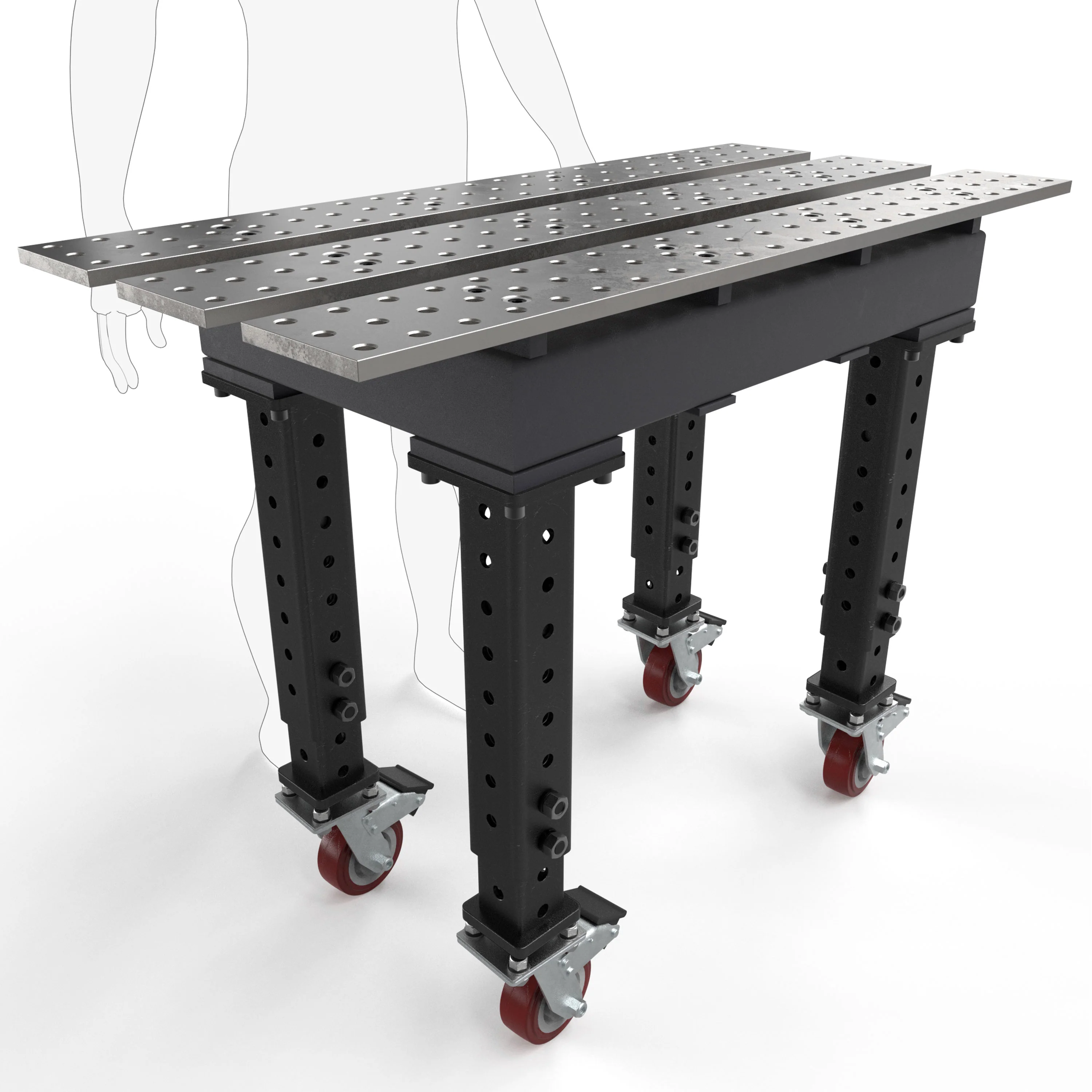 Slotted 2' × 4' (22" x 46") Tables, 5/8" System - Image 11