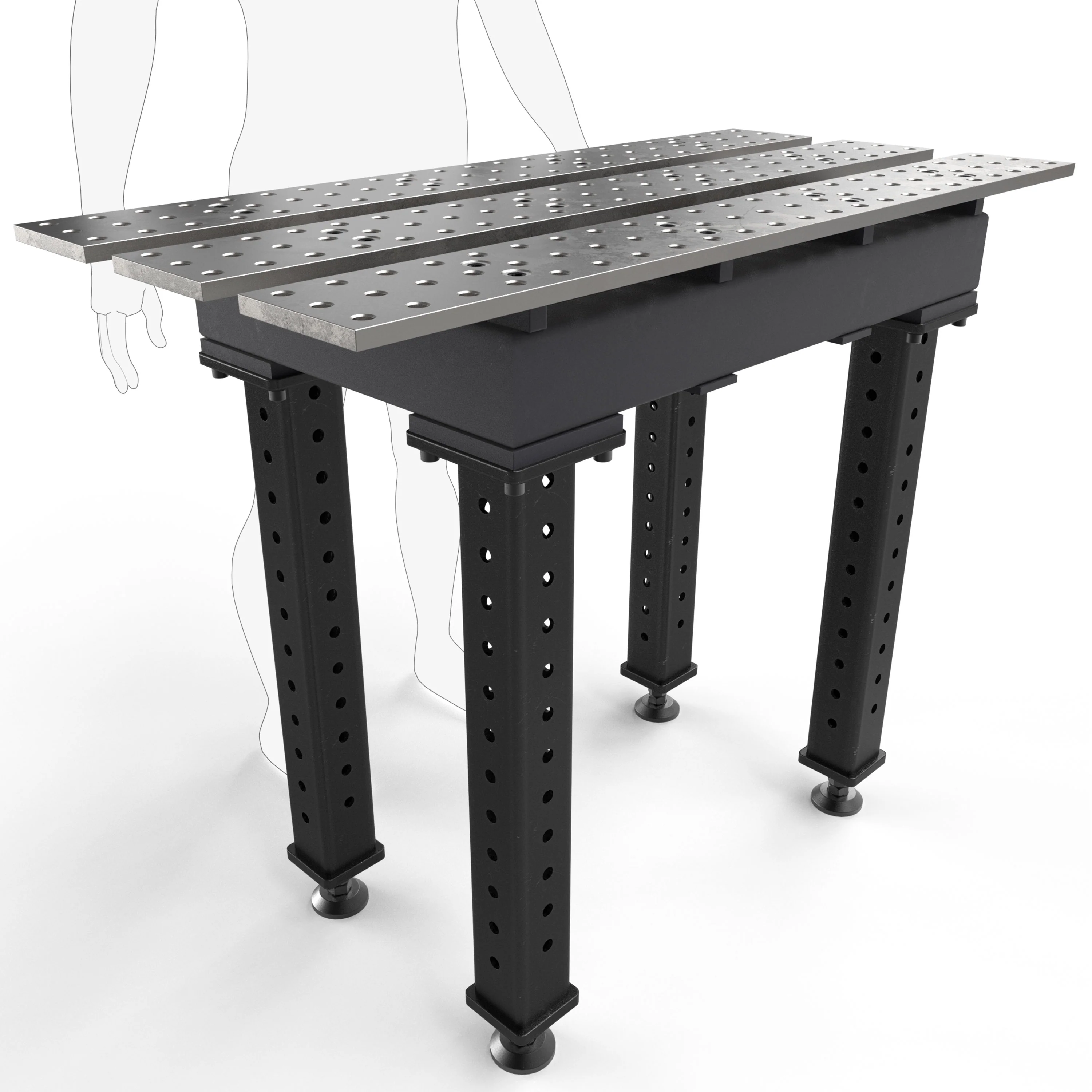 Slotted 2' × 4' (22" x 46") Tables, 5/8" System - Image 5