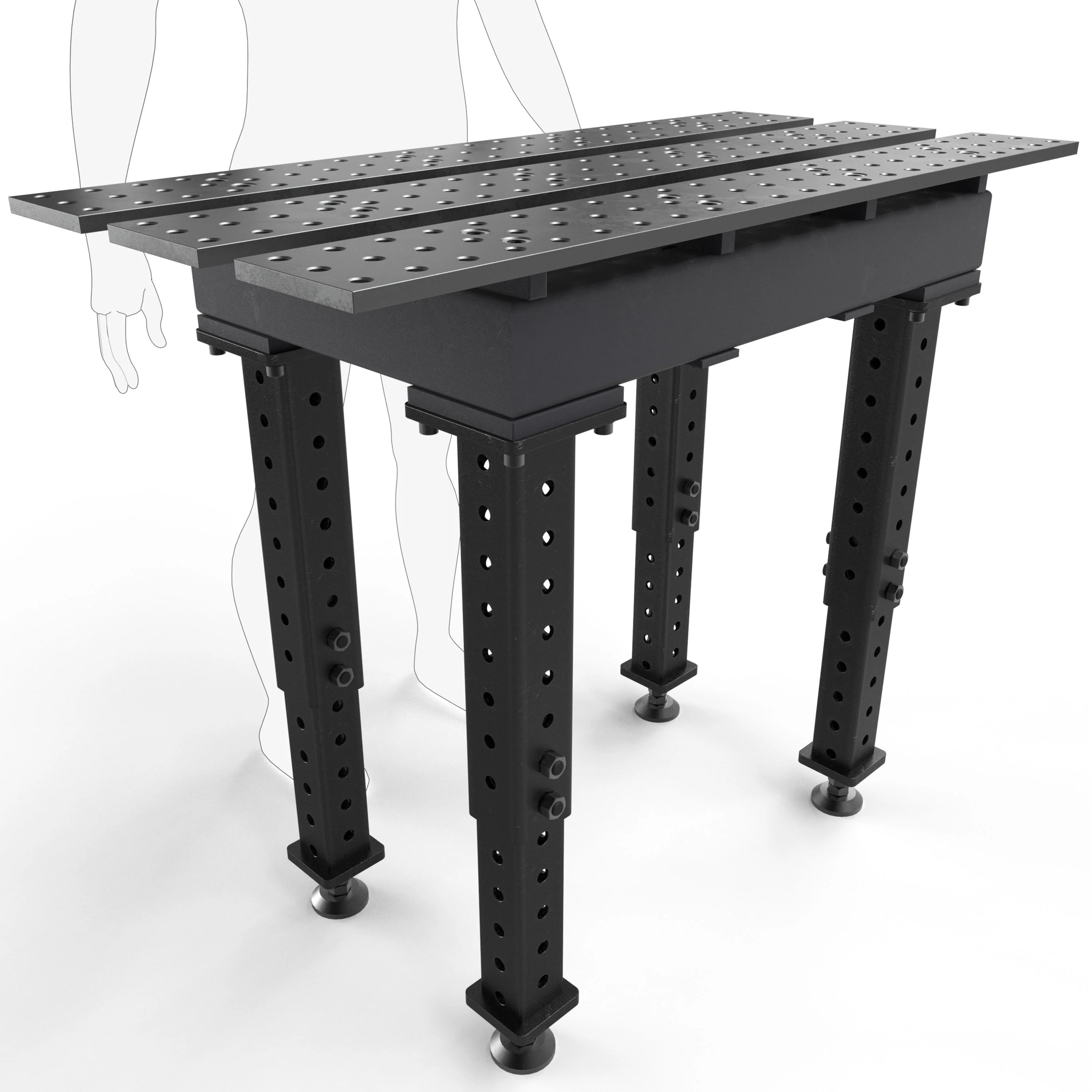Slotted 2' × 4' (22" x 46") Tables, 5/8" System - Image 8