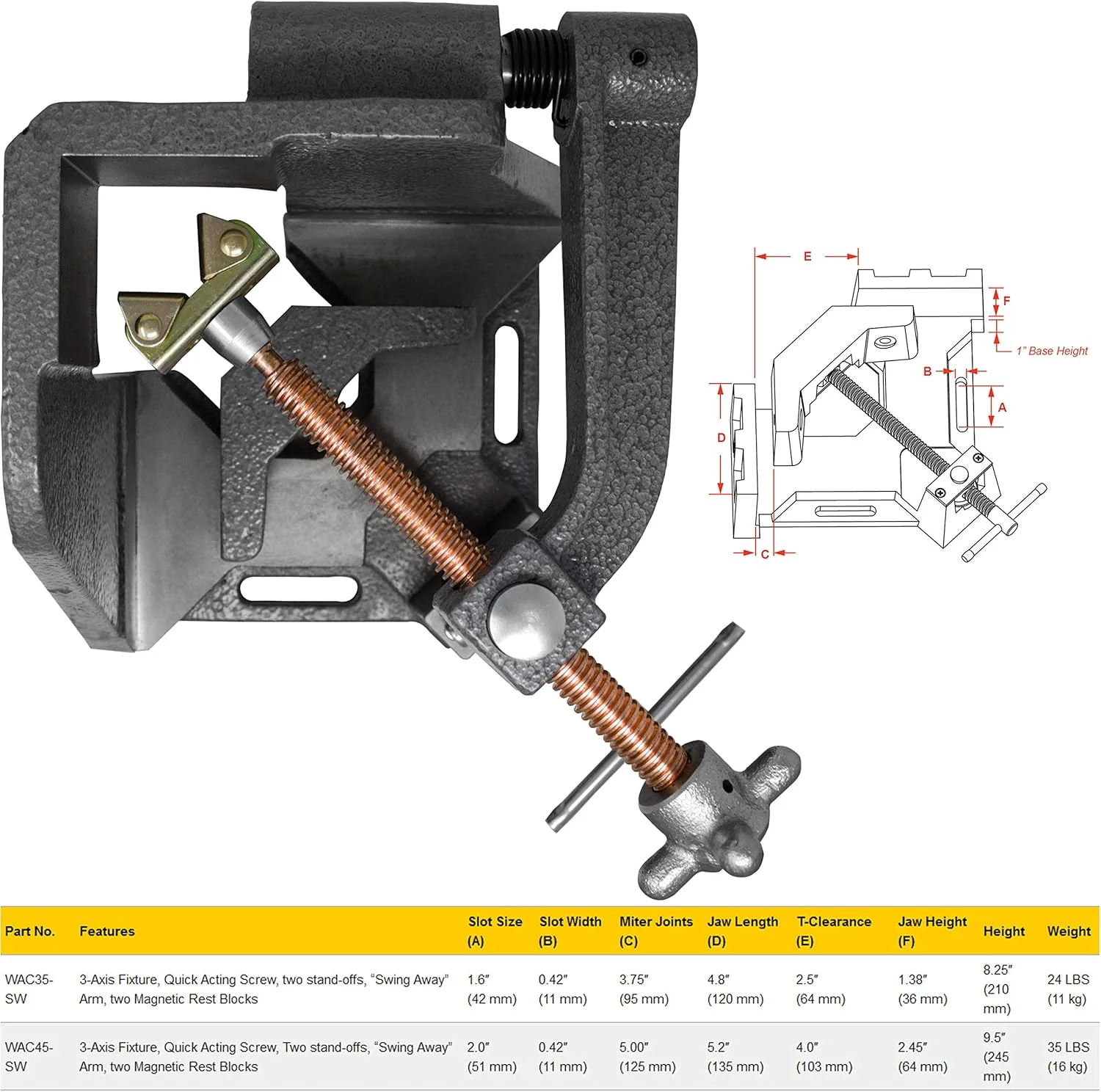 3-Axis Fixture Vise with Quick Acting Screw - Image 5