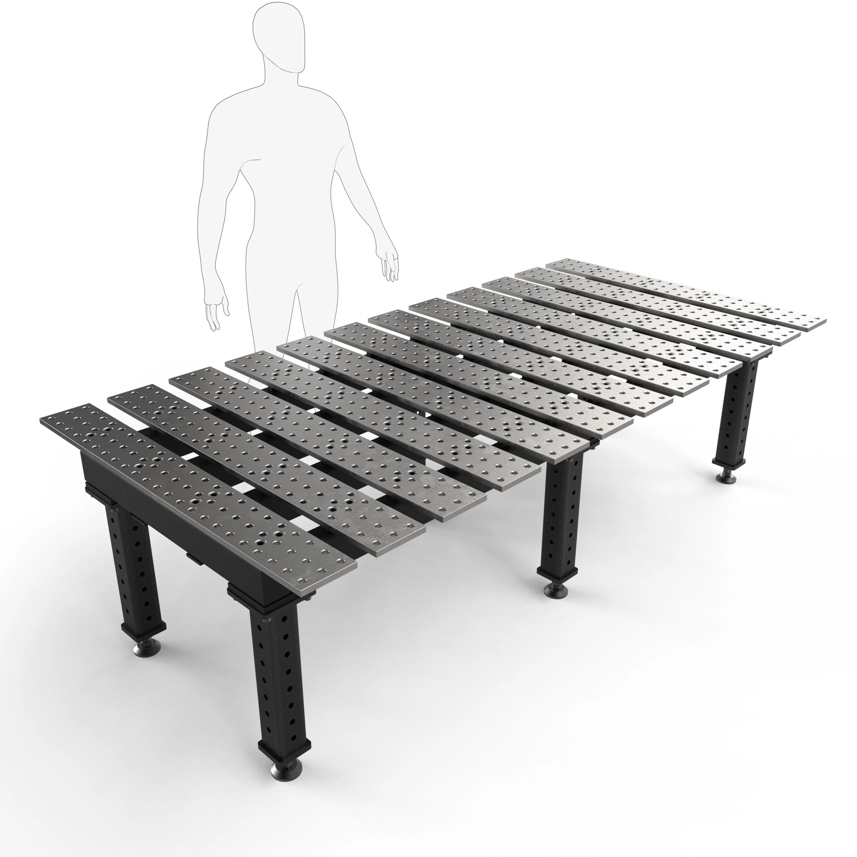 MAX Slotted 8' x 4' (94" x 46") Table, 5/8" System - Image 11