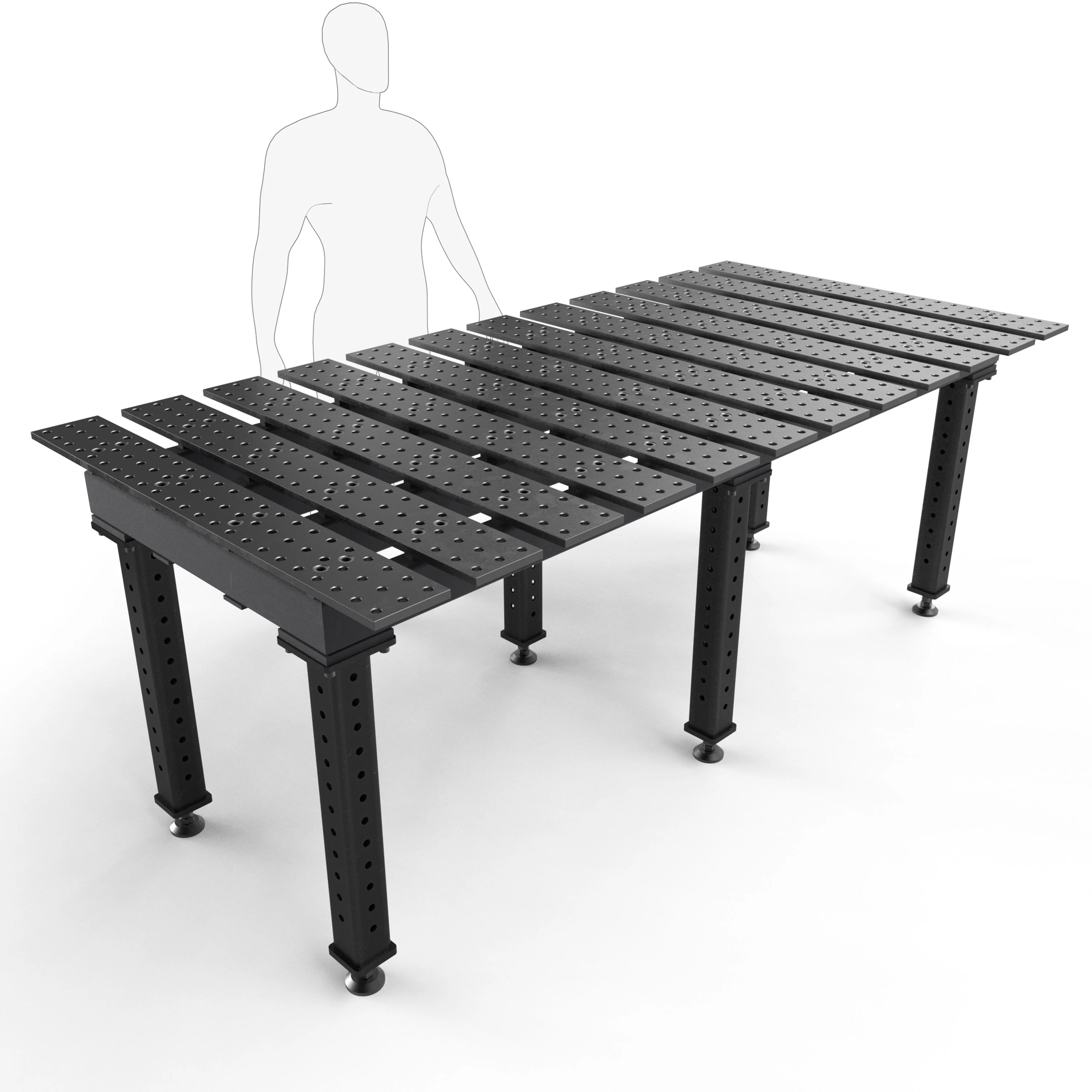 MAX Slotted 8' x 4' (94" x 46") Table, 5/8" System - Image 12