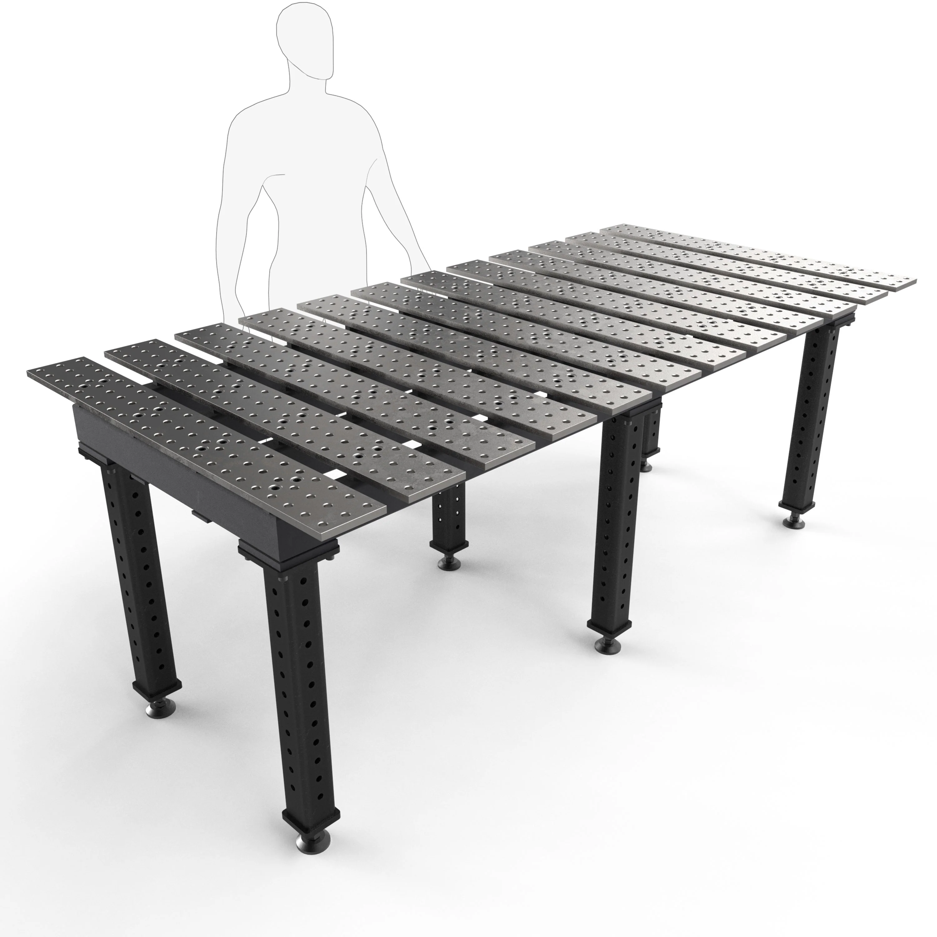 MAX Slotted 8' x 4' (94" x 46") Table, 5/8" System - Image 5