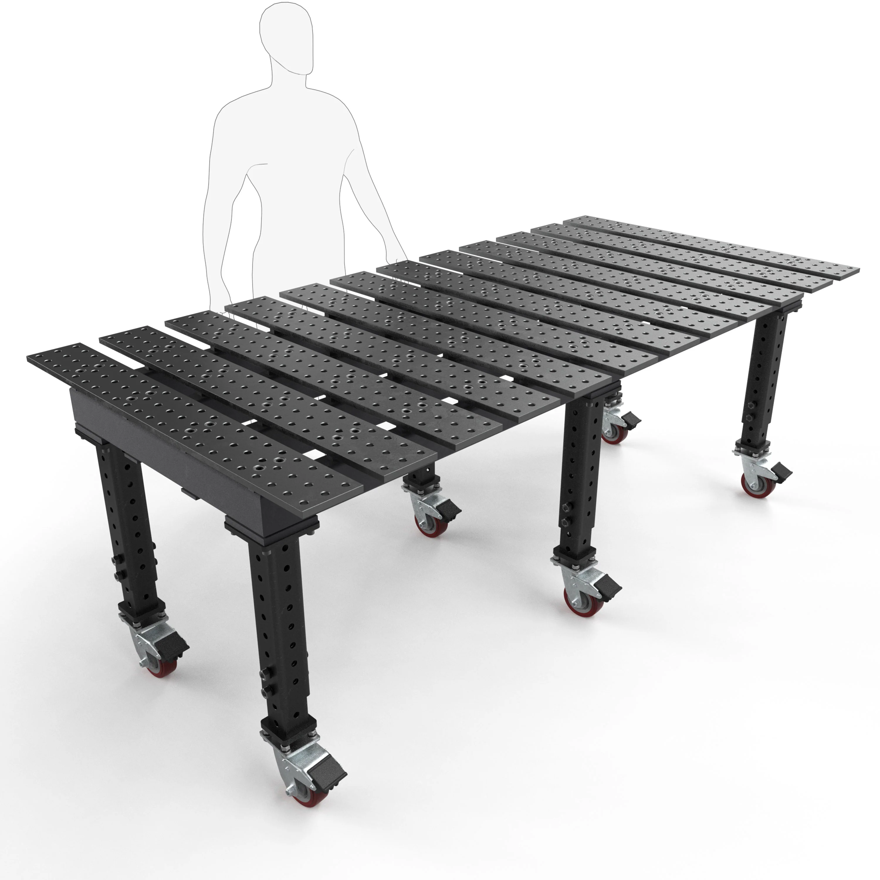 MAX Slotted 8' x 4' (94" x 46") Table, 5/8" System - Image 6