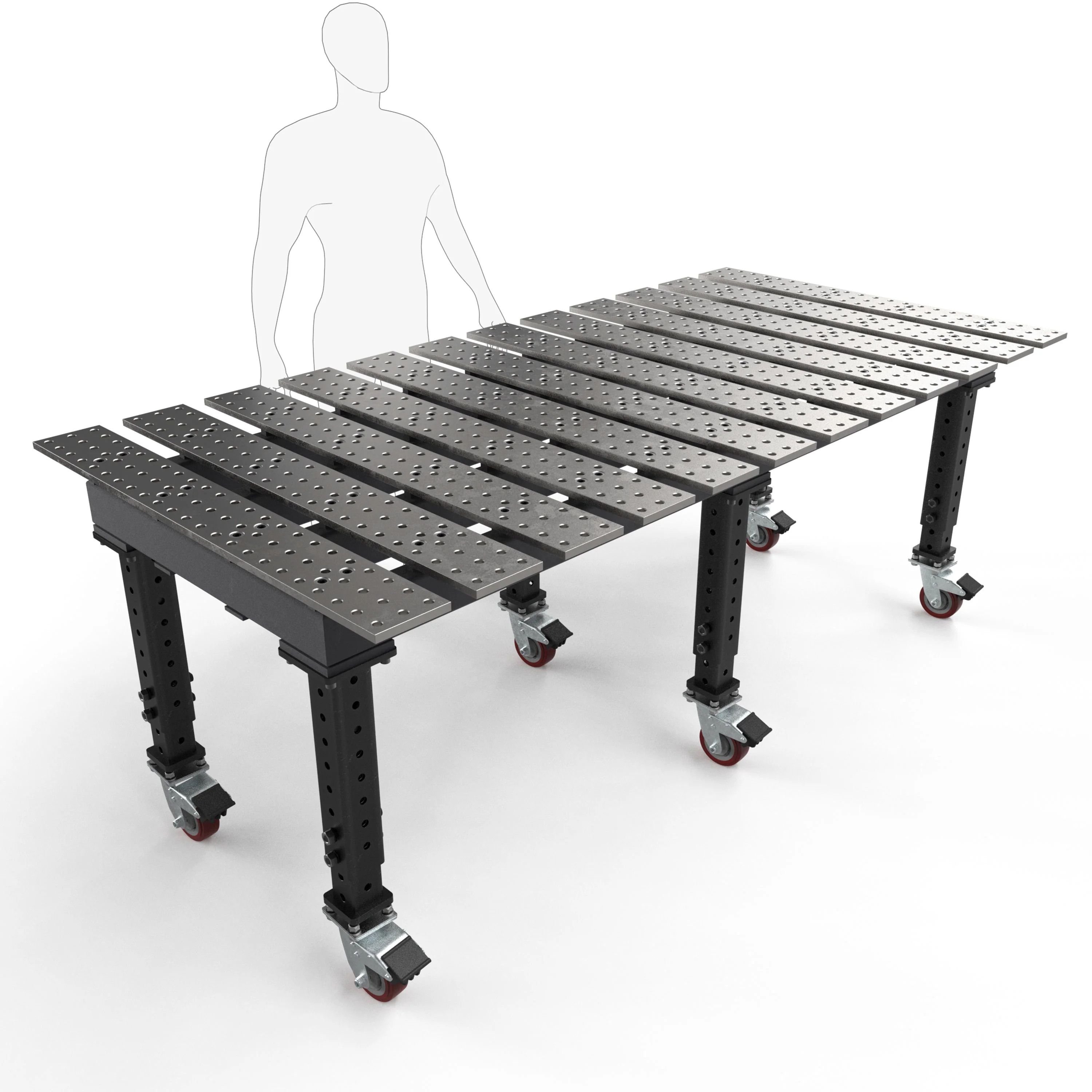 MAX Slotted 8' x 4' (94" x 46") Table, 5/8" System - Image 7