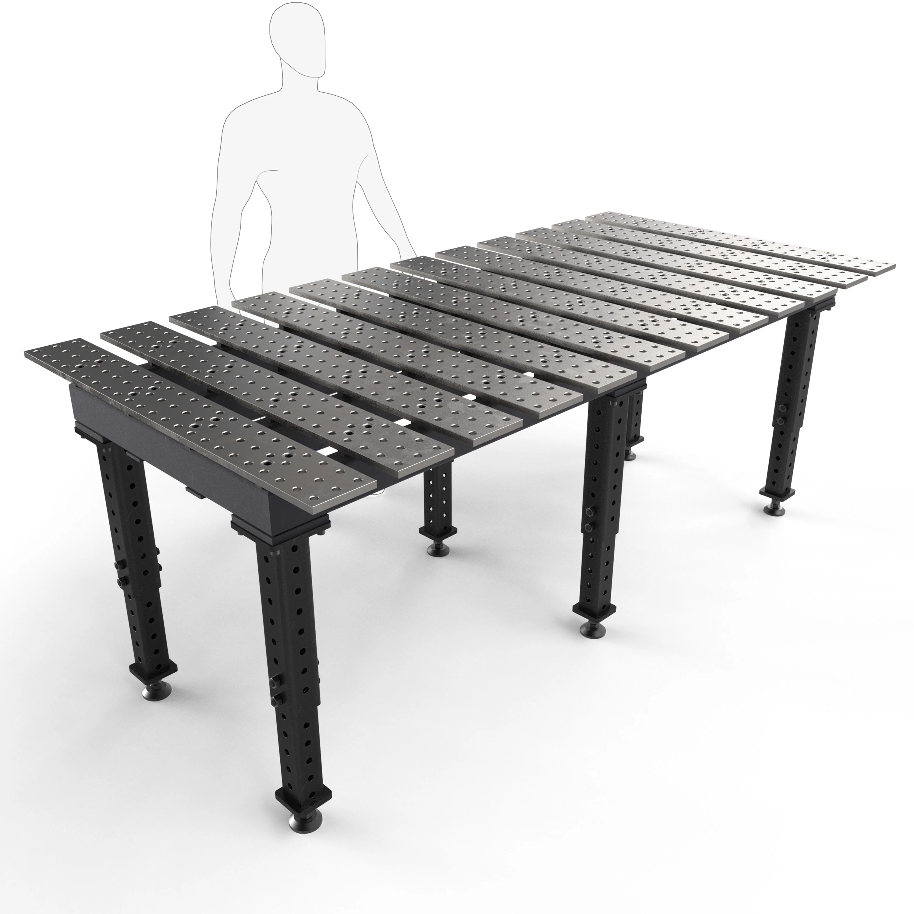 MAX Slotted 8' x 4' (94" x 46") Table, 5/8" System - Image 9