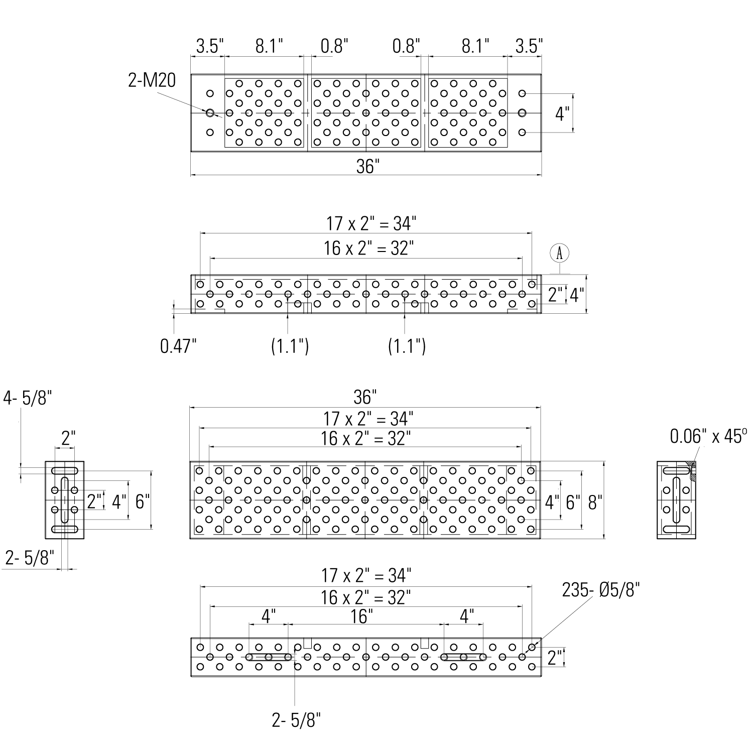 Heavy Duty Riser Blocks, 5/8 Holes - Image 14